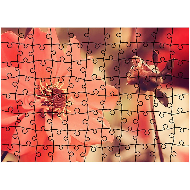 Puzzle Heartwork 96 piese, Flori mari albe, Latime 40,5 cm x Inaltime 28,5 cm