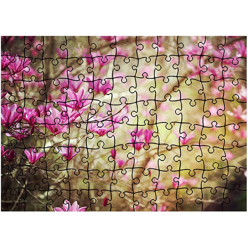 Puzzle Heartwork 96 piese, Magnolie, Latime 40,5 cm x Inaltime 28,5 cm
