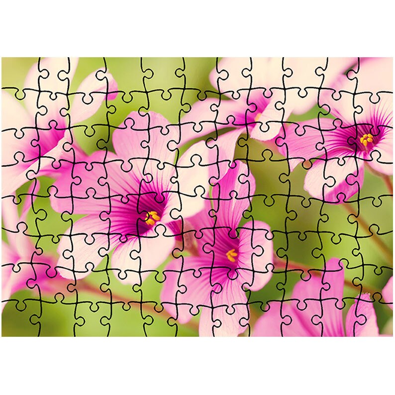 Puzzle Heartwork 96 piese, Petale de flori roz, Latime 40,5 cm x Inaltime 28,5 cm