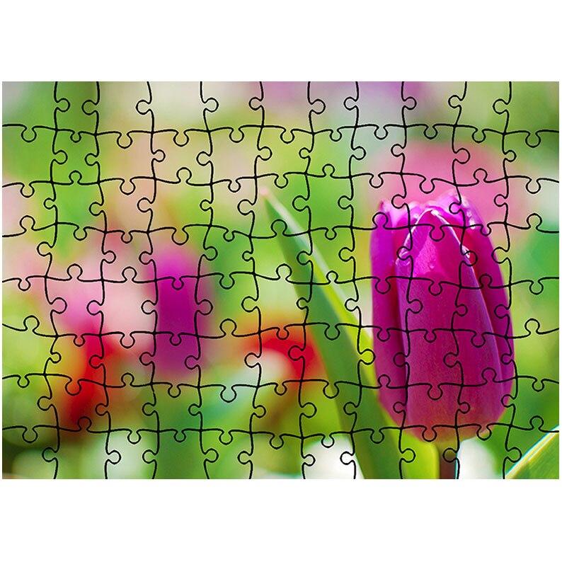 Puzzle Heartwork 96 piese, Lalea, Latime 40,5 cm x Inaltime 28,5 cm