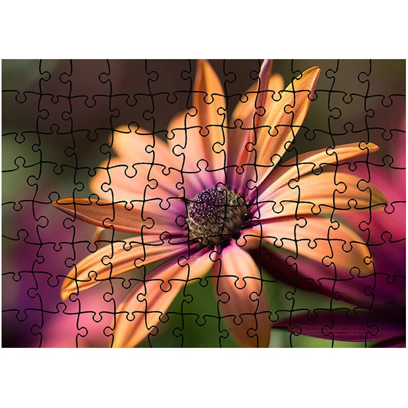 Puzzle Heartwork 96 piese, Gerbera Galbena, Latime 40,5 cm x Inaltime 28,5 cm