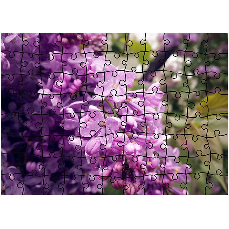 Puzzle Heartwork 96 piese, Liliac, Latime 40,5 cm x Inaltime 28,5 cm