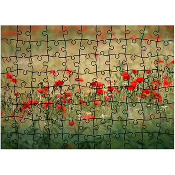 Puzzle Heartwork 96 piese, Camp cu maci, Latime 40,5 cm x Inaltime 28,5 cm Puzzle Heartwork 96 piese, Camp cu maci, Latime 40,5 cm x Inaltime 28,5 cm