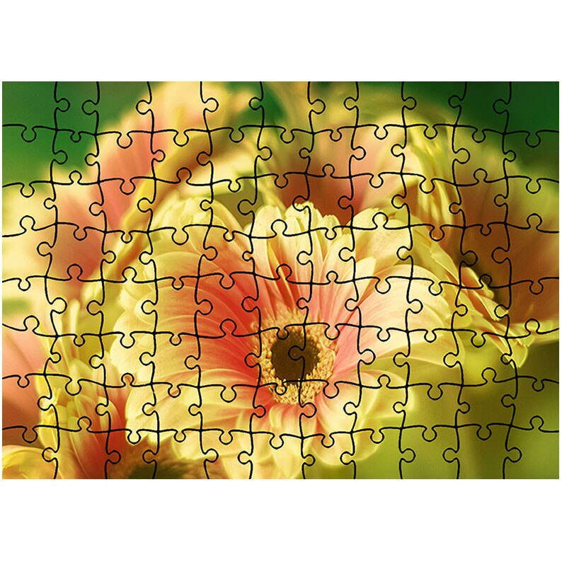 Puzzle Heartwork 96 piese, Buchet de gerbera, Latime 40,5 cm x Inaltime 28,5 cm