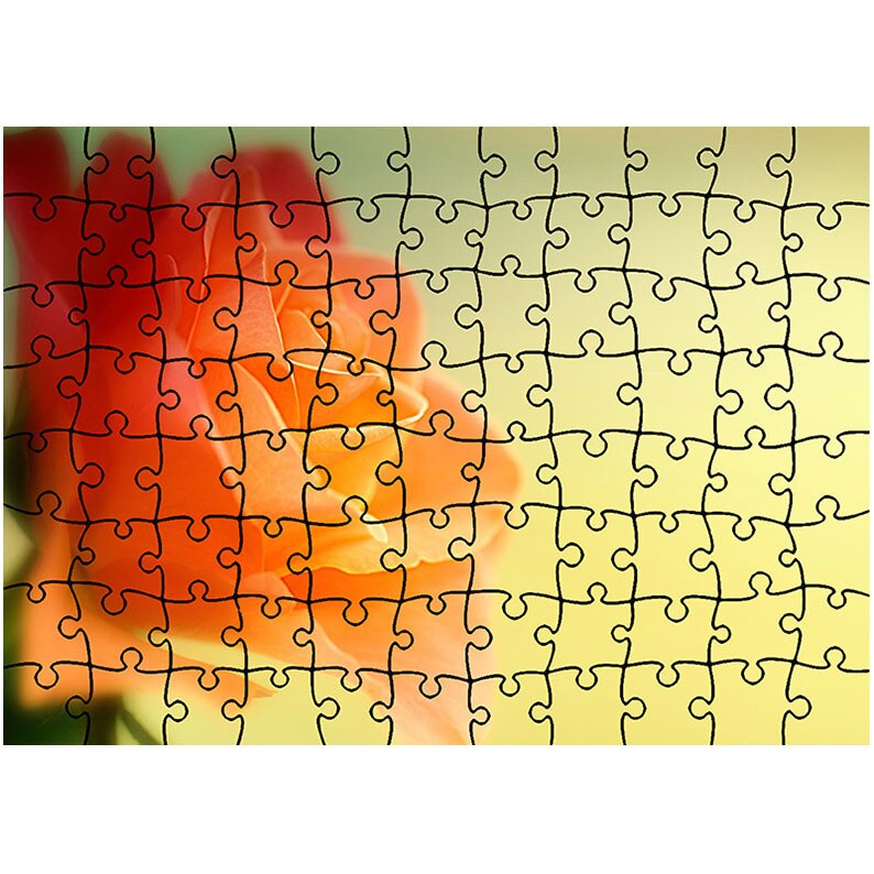 Puzzle Heartwork 96 piese, Trandafir visator, Latime 40,5 cm x Inaltime 28,5 cm
