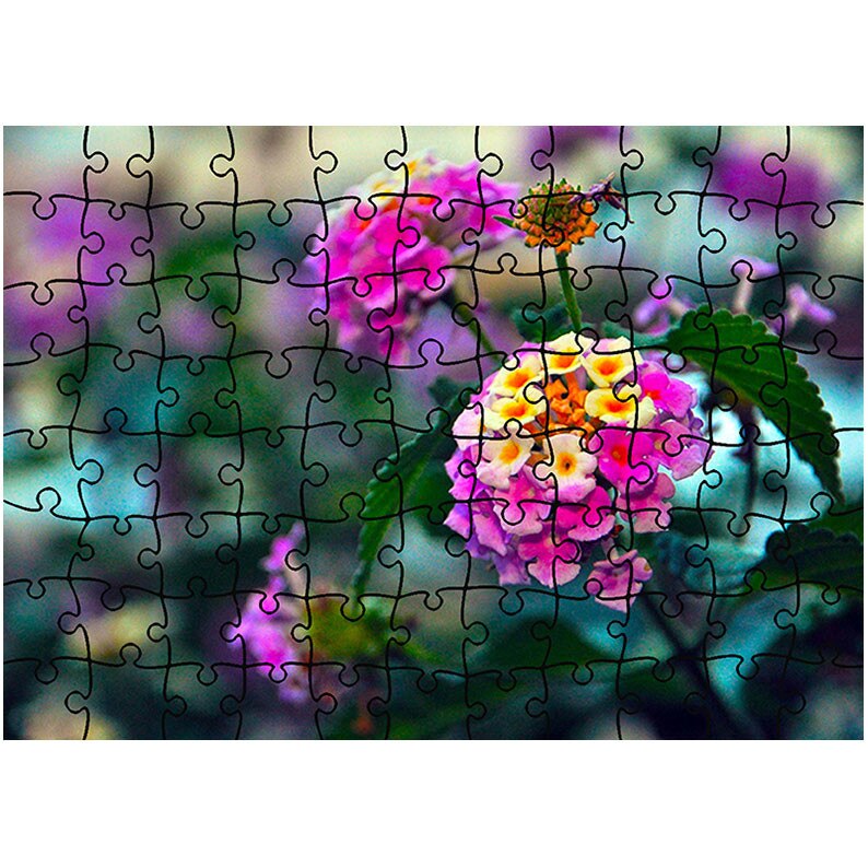 Puzzle Heartwork 96 piese, Flori in gradina, Latime 40,5 cm x Inaltime 28,5 cm