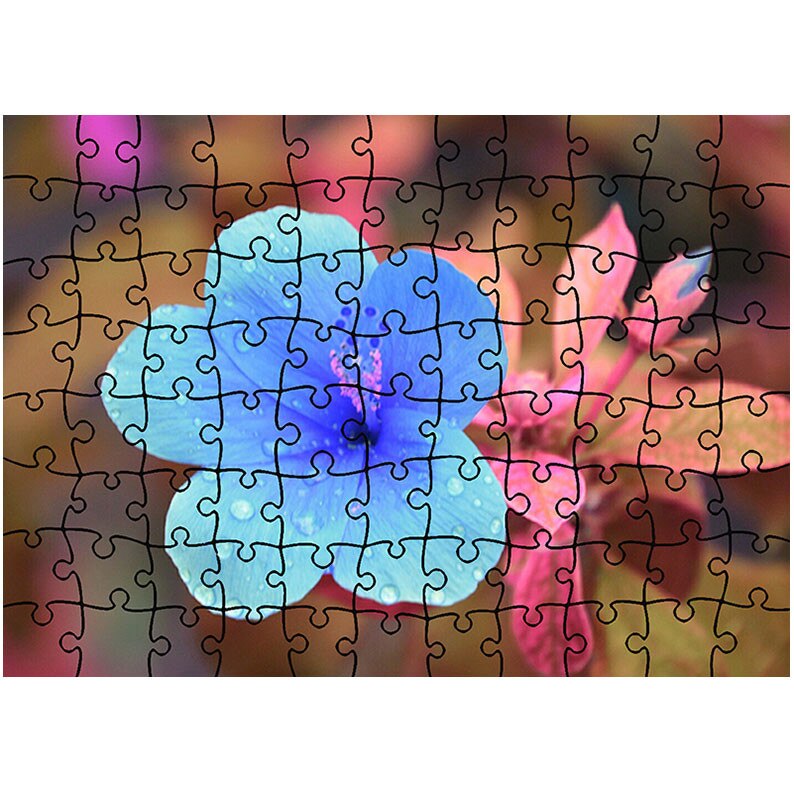 Puzzle Heartwork 96 piese, Trandafir chinezesc, Latime 40,5 cm x Inaltime 28,5 cm
