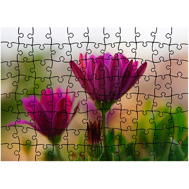 Puzzle Heartwork 96 piese, Cateva flori, Latime 40,5 cm x Inaltime 28,5 cm