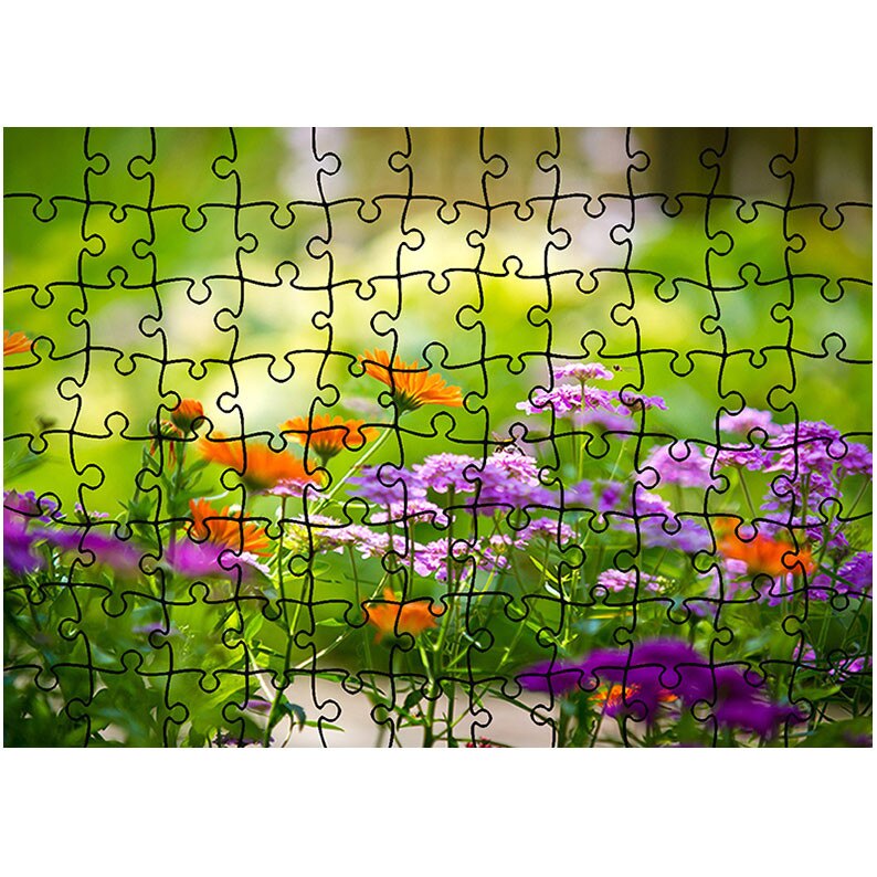 Puzzle Heartwork 96 piese, Flori si albinute, Latime 40,5 cm x Inaltime 28,5 cm