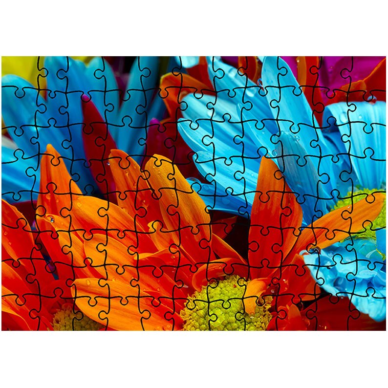 Puzzle Heartwork 96 piese, Flori cu colorit superb, Latime 40,5 cm x Inaltime 28,5 cm