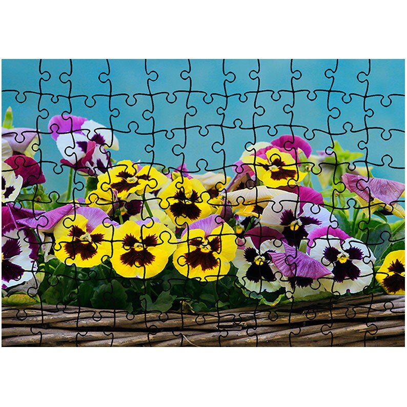 Puzzle Heartwork 96 piese, Flori in cos, Latime 40,5 cm x Inaltime 28,5 cm