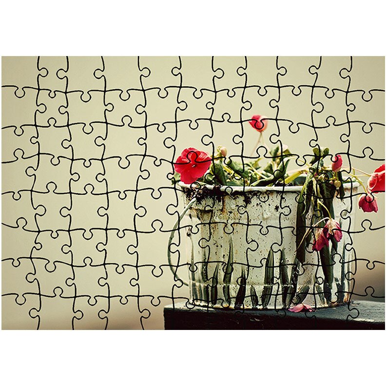 Puzzle Heartwork 96 piese, Culori naturale, Latime 40,5 cm x Inaltime 28,5 cm