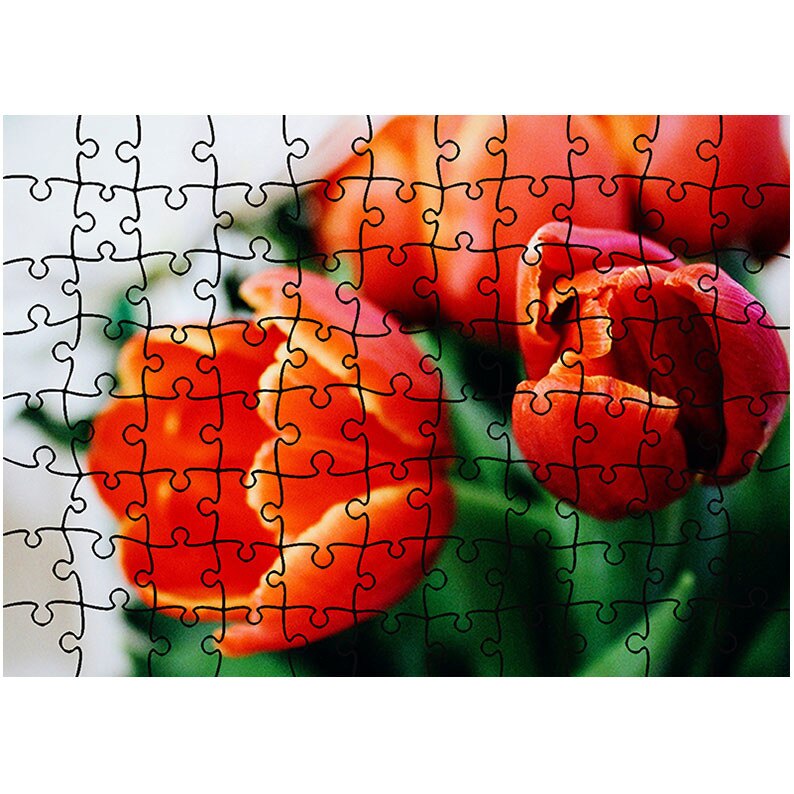 Puzzle Heartwork 96 piese, Portocaliu puternic, Latime 40,5 cm x Inaltime 28,5 cm