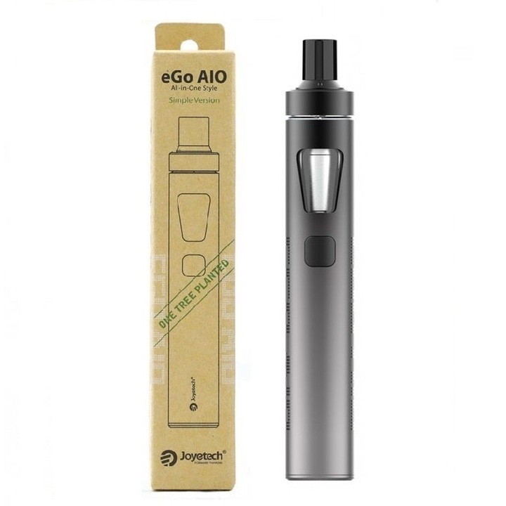 Kit Tigara Electronica Joyetech EGO AIO ECO, EDITIE LIMITATA,1700mAh,2ml, Negru/Gri