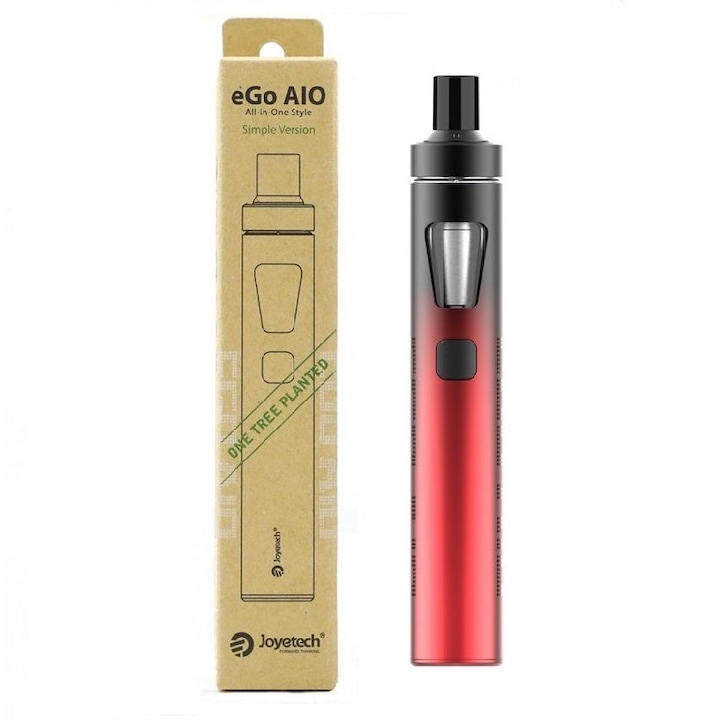 Kit Tigara Electronica Joyetech EGO AIO ECO, EDITIE LIMITATA,1700mAh,2ml, Negru/Rosu