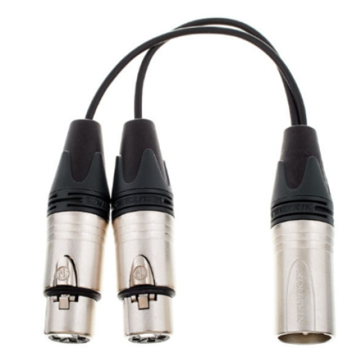 Prosnake XLR T-adapter - 2 x XLR M