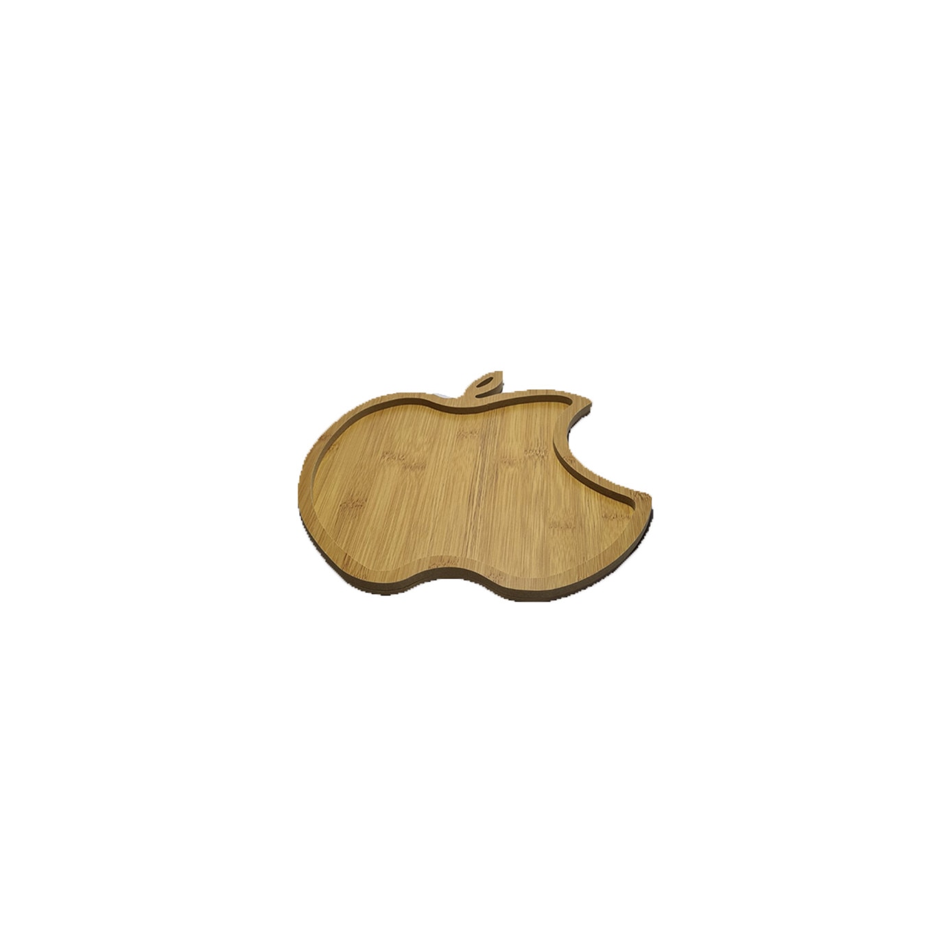 Tava pentru servire in forma de mar, din bambus, maro 30 cm