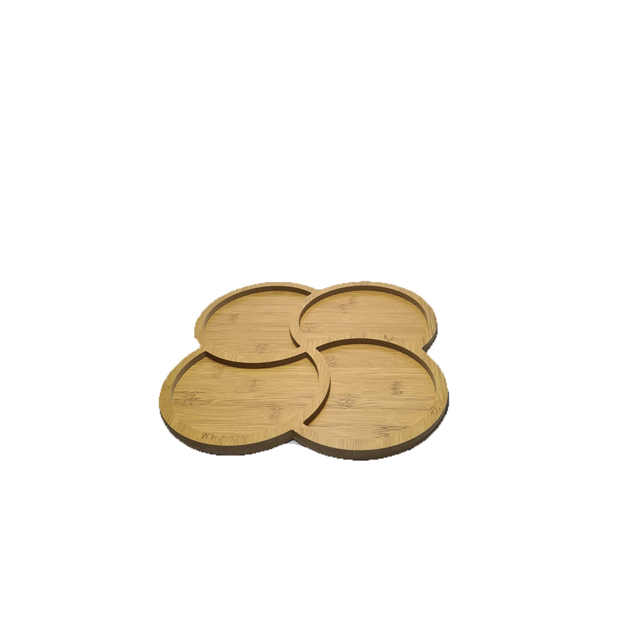 Tava pentru servire din bambus, maro 30 CM