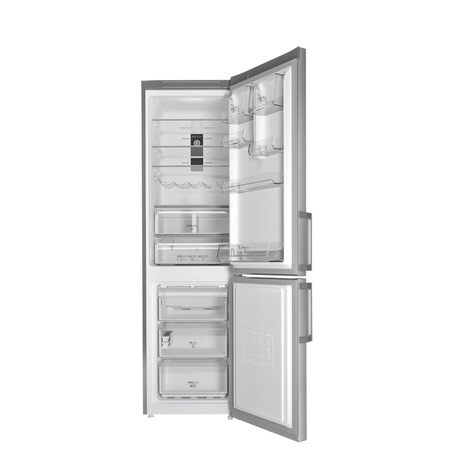 Combina frigorifica Hotpoint XH9 T2Z XOZH, 369 l, Clasa A++, No Frost, H 200 cm, Inox