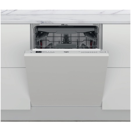 Masina de spalat vase incorporabila Whirlpool WIC3C33PFE, 14 seturi, 8 programe, Clasa D, PowerClean Pro, Tehnologia al 6-lea Simt, Motor Inverter, Sistem Natural Dry, 60 cm