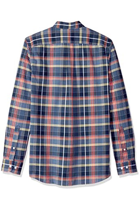 Camasa pentru barbati, Find, Bumbac, Slim Fit, Albastru/Rosu, M INTL