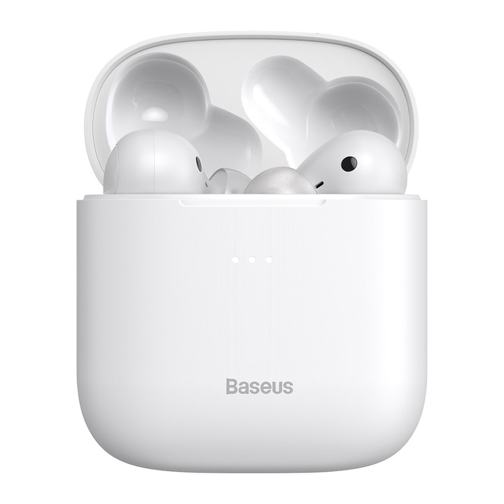 Baseus Encok W06 TWS Bluetooth 5.0 vezeték nélküli fülhallgató, fehér (NGW06-02)