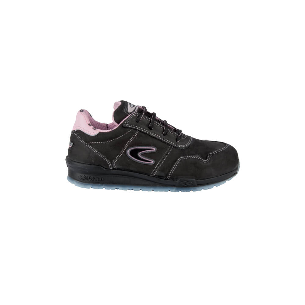 Pantofi de protectie pentru femei din piele nubuck, rezistenta la apa, Alice S3, culoare neagra, marimea 37 EU