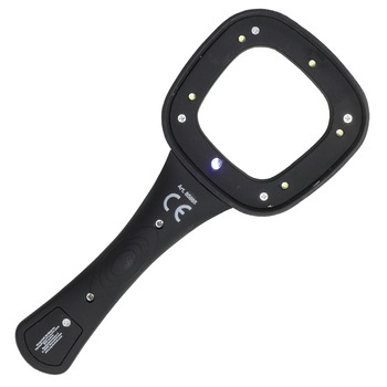 Lupa pentru citit si detalii, cu iluminare (inclusiv UV) si zoom 4x, 6 x LED, negru Lupa pentru citit si detalii, cu iluminare (inclusiv UV) si zoom 4x, 6 x LED, negru