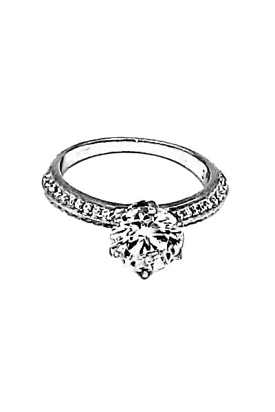 Inele Argint 925 Loredana, Alb - Argintiu, 51