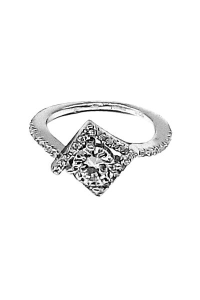 Inele Argint 925 Ligia, Alb - Argintiu, 51