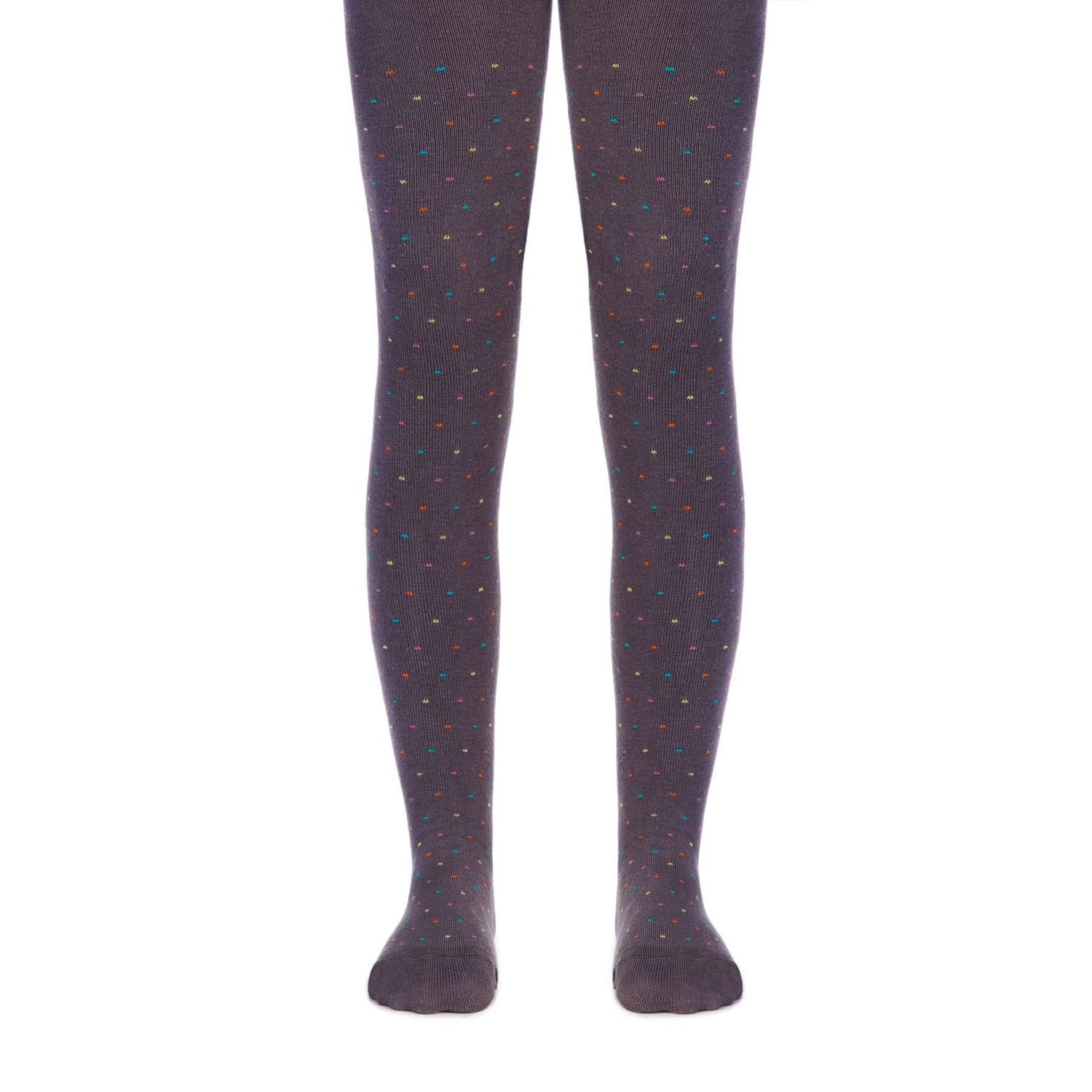 Ciorapi subtiri din bumbac cu picatele colorate Tip-Top 474, Conte Elegant, Gri