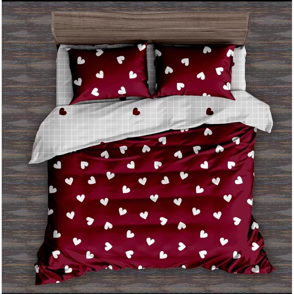 Lenjerie de Pat din Bumbac Finet 6 Piese - Pat 2 Persoane - H06-47