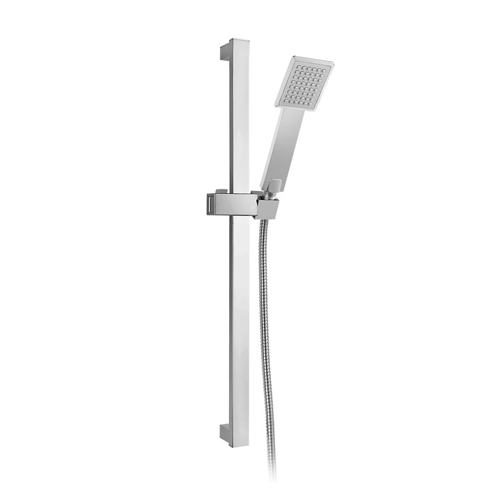 Set de dus, Ferro Sinus, cu dus de mana 1 functie, tija de dus 655 mm, crom