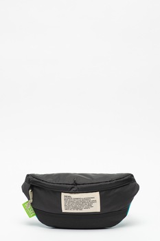 Diesel, Borseta cu design colorblock Lyam, Negru/Turcoaz Diesel, Borseta cu design colorblock Lyam, Negru/Turcoaz