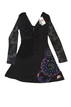 Rochie, Desigual 17WWVKWW, Negru, 40 Rochie, Desigual 17WWVKWW, Negru, 40