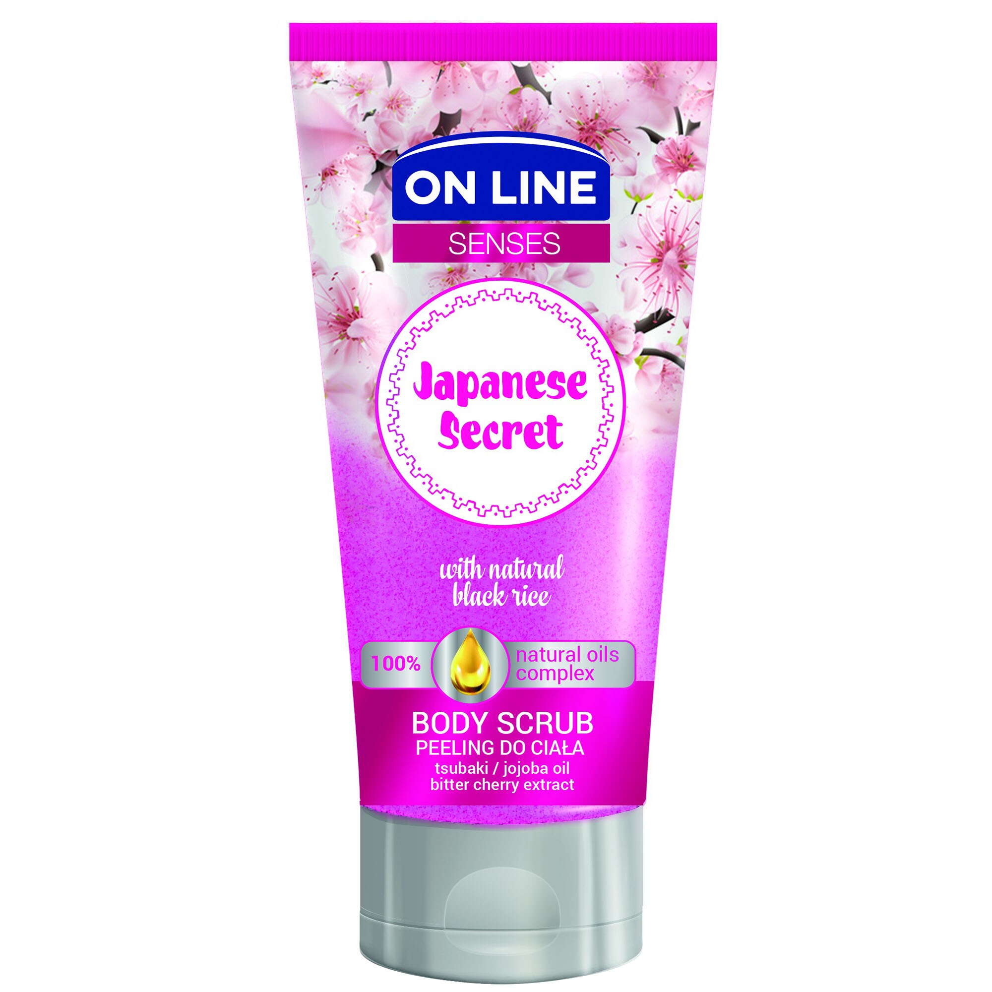 Scrub pentru corp ON LINE Japanese Secret, 200ml