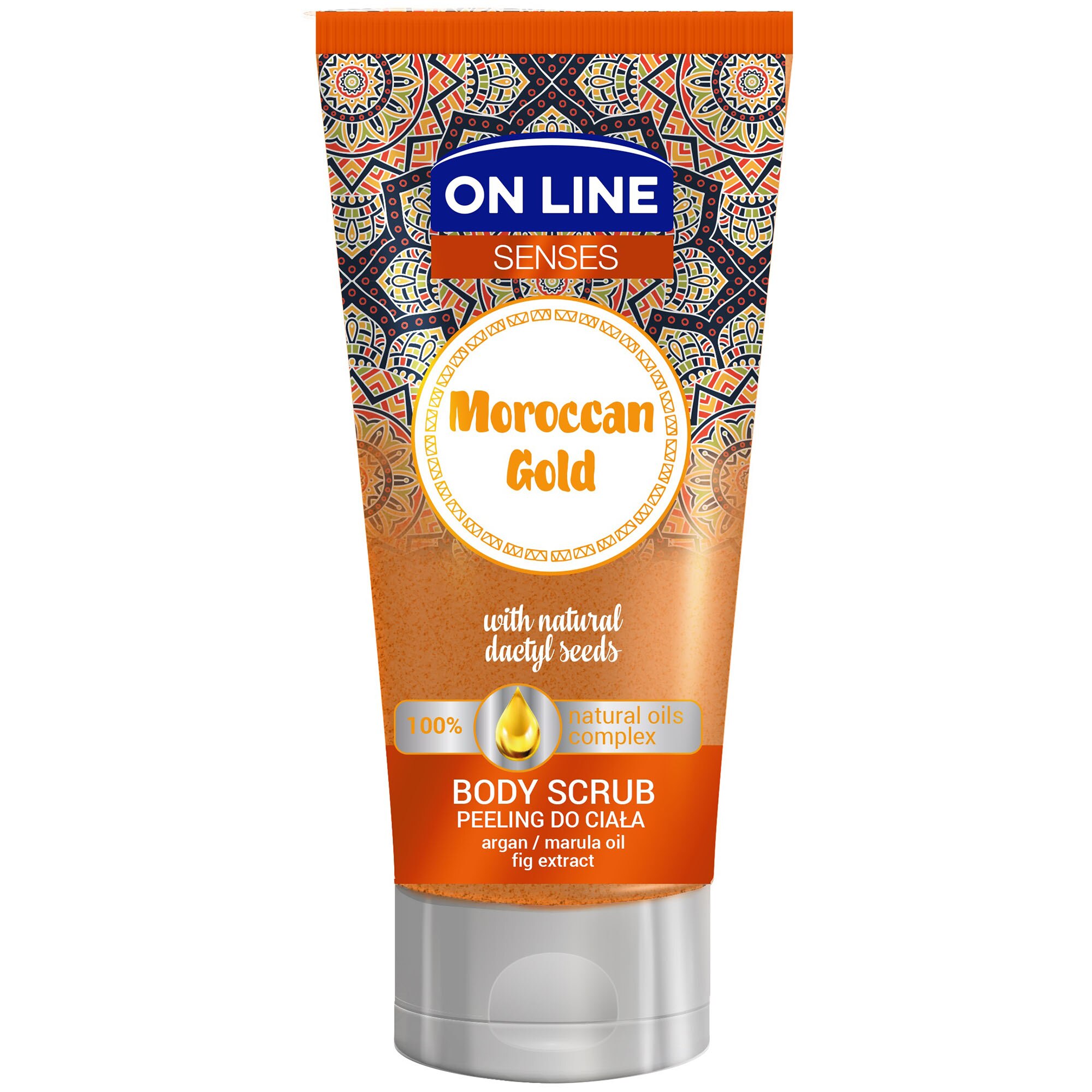 Scrub pentru corp ON LINE Moroccan Gold, 200ml