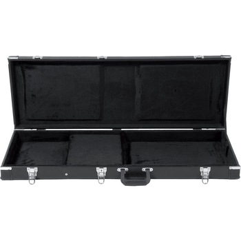 Husa dura pentru chitara electrica Tobago HTO E3, Incuietori argintii, Captuseala moale, Negru Husa dura pentru chitara electrica Tobago HTO E3, Incuietori argintii, Captuseala moale, Negru