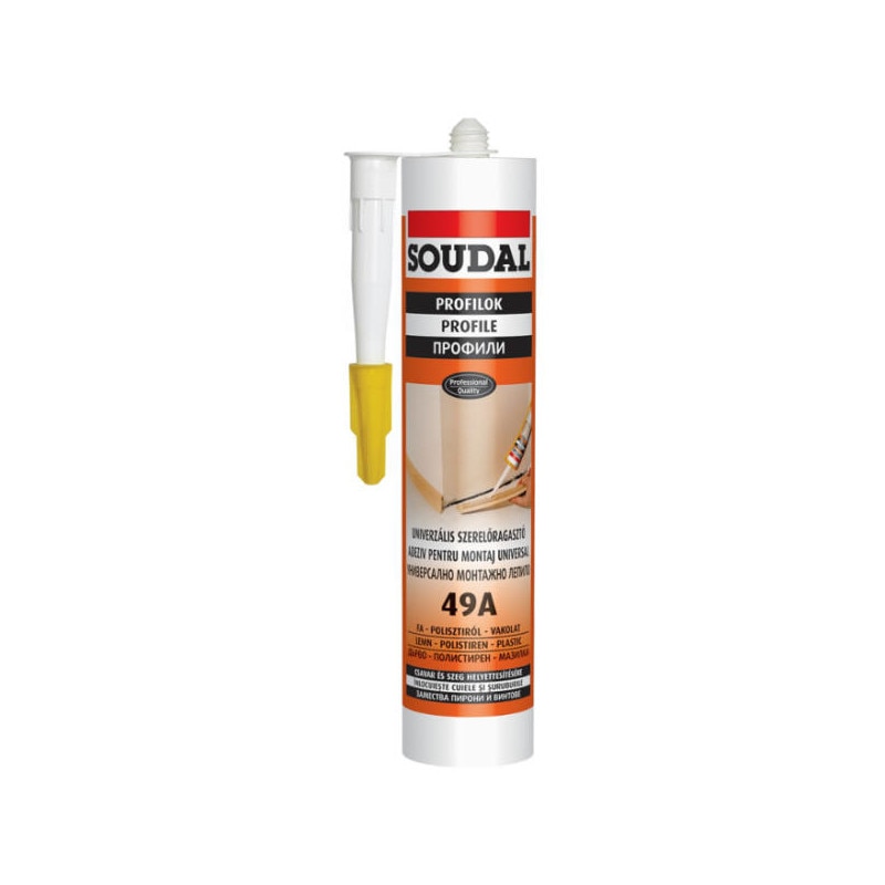 Adeziv Pentru Montaj Universal, SOUDAL 49a, 280 Ml