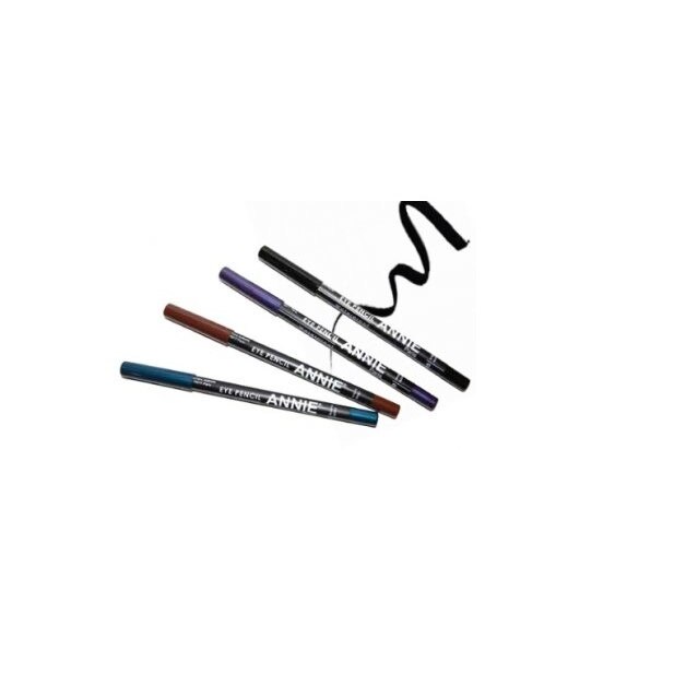 Creion de ochi, Annie , Waterproof Eye Pencil 01, fara ulei, mat, grad de acoperire mare, 1.14 g