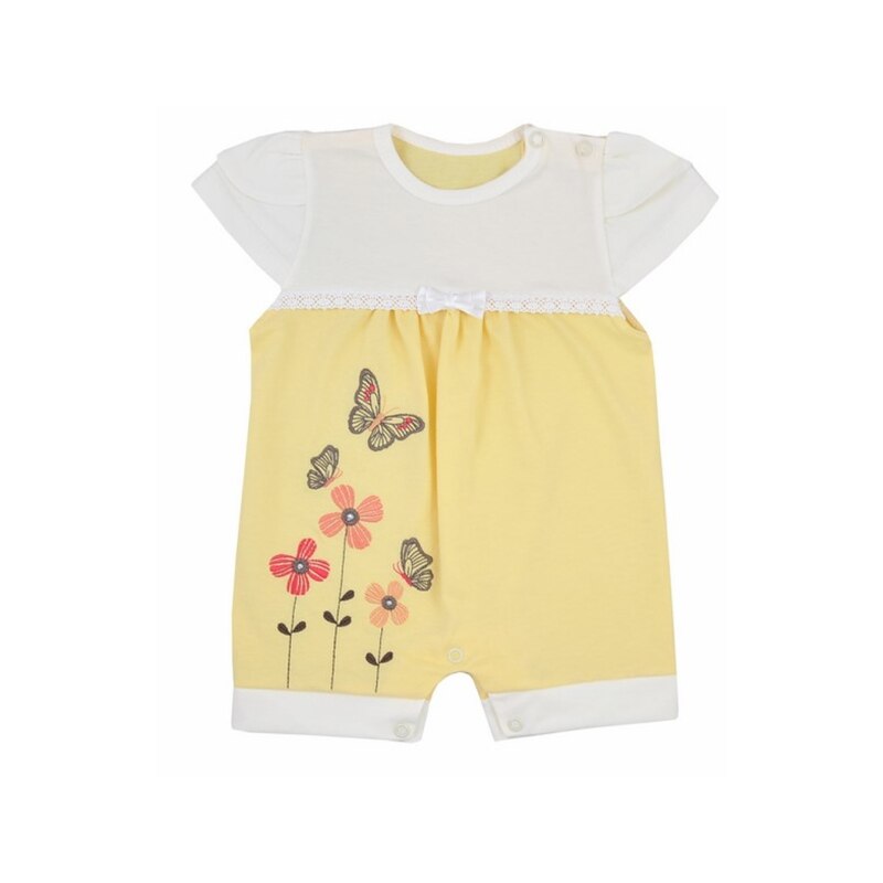 Salopeta de vara pentru fete Koala Agatka 2740, Galben, 74