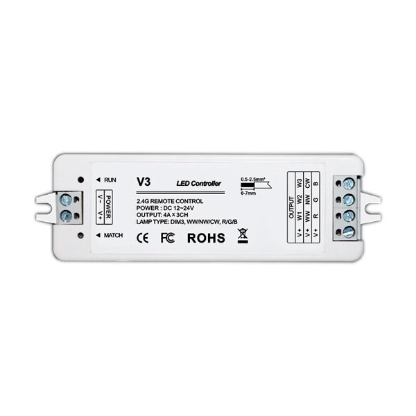 Controller pentru banda LED, Optonica, 144W / 12V, 288W-24V, V3 Voltaj Constant