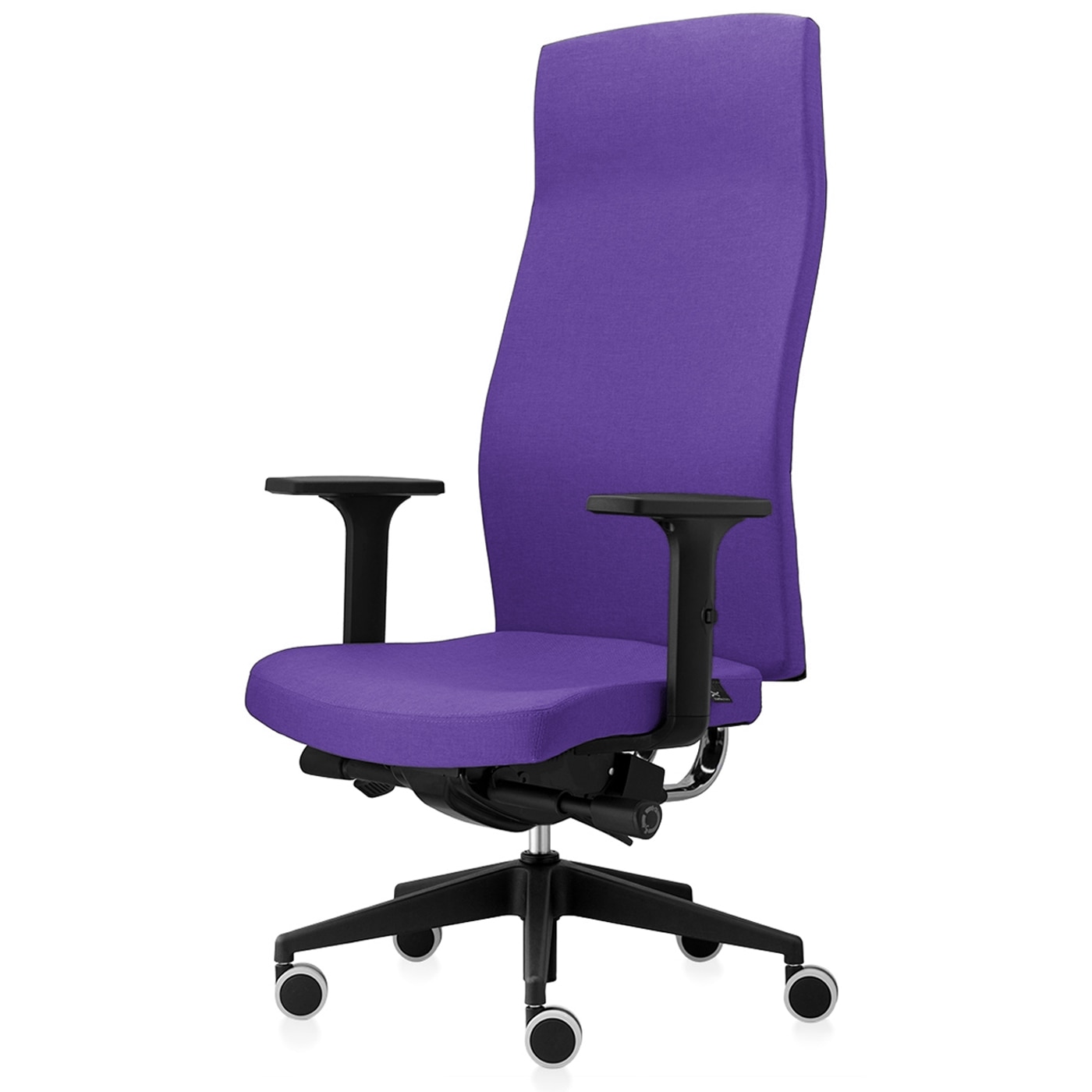 Scaun ergonomic de birou TRAFFIC CHAIRS CITY EXECUTIV, tapiterie sezut si spatar textil, MOV, spatar reglabil pe inaltime, brate reglabile, mecanism multiblock, spatar inalt