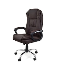 scaun de birou pivotant vigo collection idealstore echipat cu spuma moale confortabila roti cauciucate cotiere inaltime reglabila fabricat din piele ecologica sarcina maxima 130 kg imagen 19_0_
0