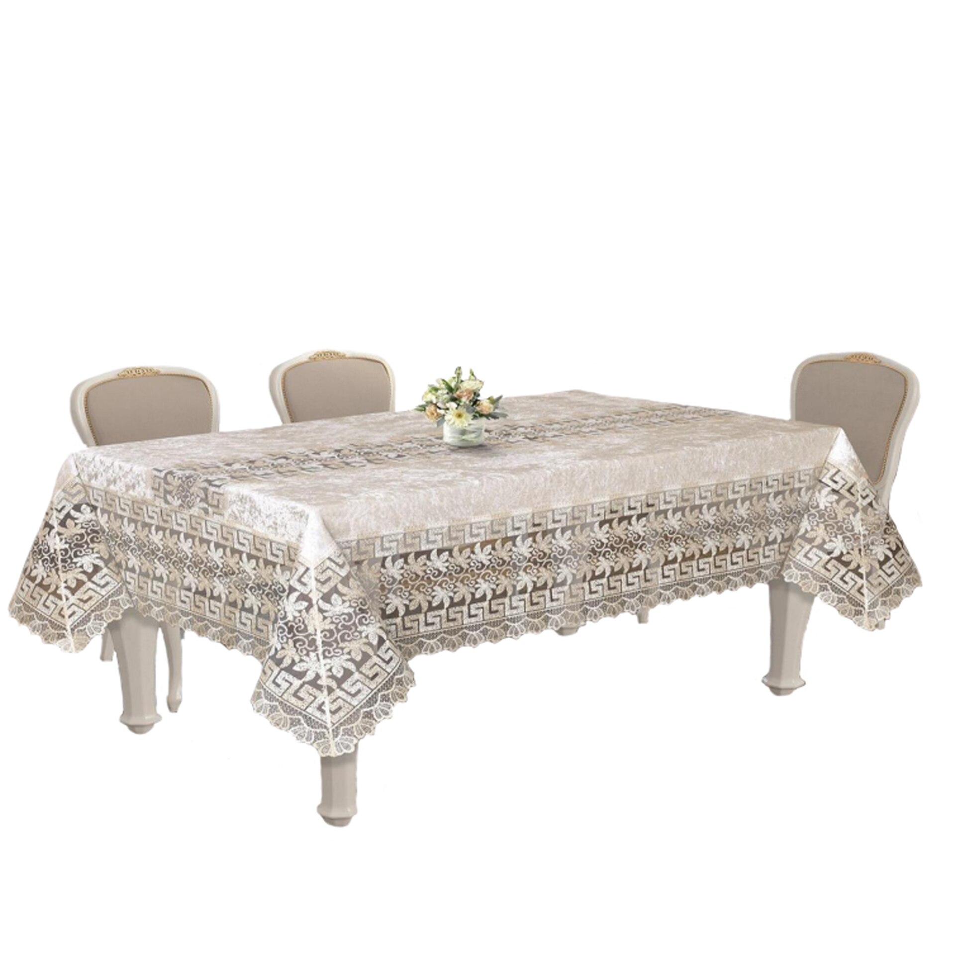 Fata de masa model grecesc, din catifea, 160 x 220 cm