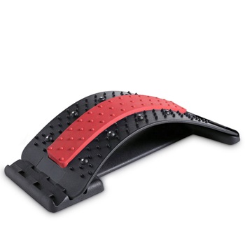 Dispozitiv pentru zona lombara 3in1 ZAJA®, pentru intinderea, masajul si relaxarea spatelui, suport lombar pentru scaun de birou sau masina, suport pentru tractiune lombara si decompresie vertebrala, rosu Dispozitiv pentru zona lombara 3in1 ZAJA®, pentru intinderea, masajul si relaxarea spatelui, suport lombar pentru scaun de birou sau masina, suport pentru tractiune lombara si decompresie vertebrala, rosu