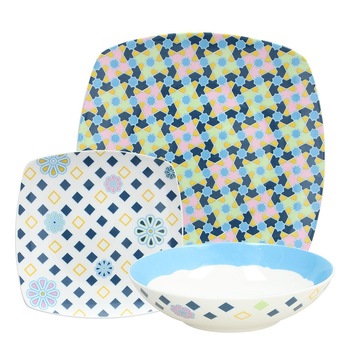 Set Farfurii 18 piese , Tognana , Dot , portelan Set Farfurii 18 piese , Tognana , Dot , portelan