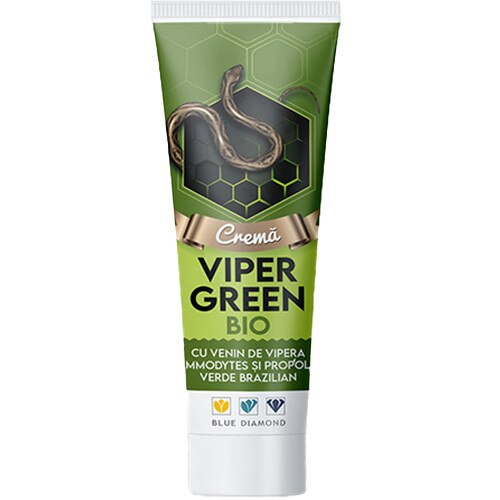 Crema Viper Green Bio cu venin de vipera si propolis verde brazilian 50 ml, Blue Diamond
