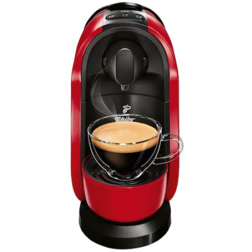 Espressor Tchibo Cafissimo Pure, 1 L, Capsule, Rosu + 80 capsule Tchibo Cafissimo Espresso Intense aroma