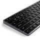 Satechi Slim X1 Bluetooth BACKLIT Wireless Keyboard, US, Űrszürke